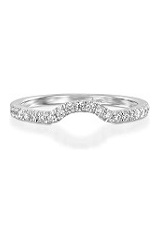 lovely natural diamond band white gold baby ring
